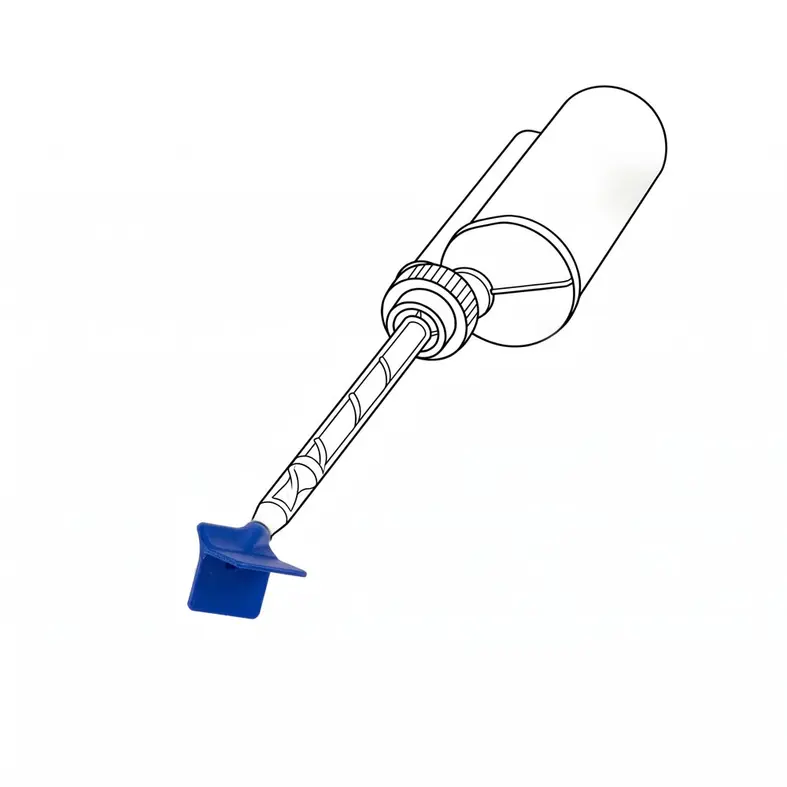Der innovative 2-in-1 Jolly-Kantenabzieher als Kartuschenaufsatz f&uuml;r Fliesenleger in der Nahaufnahme
