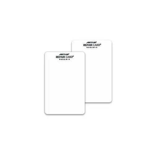 Colour chart cc1130 white &ndash; Akemi colour charts for precise colour matching in ceramic repairs.
