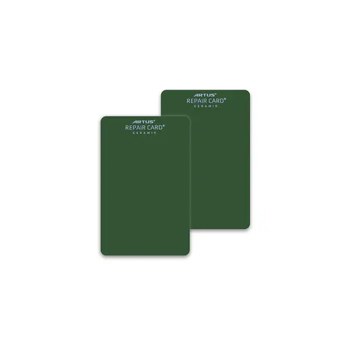 Colour chart cc1400 green &ndash; Akemi colour charts for precise colour matching in ceramic repairs.