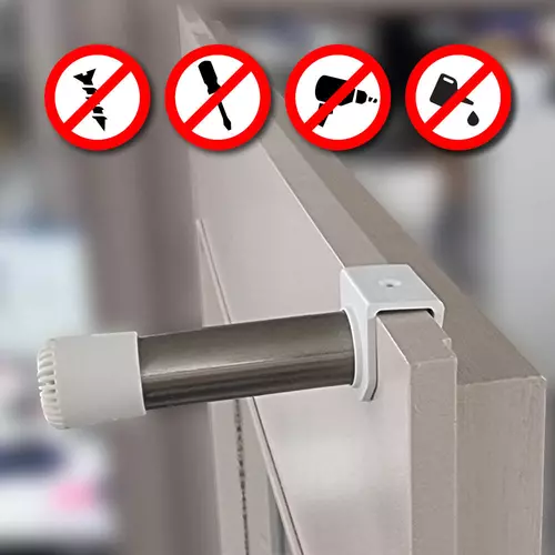 Additional image Doorstop 85mm in a set (30 pcs.); they can be easily fitted without drilling, screws or glue.