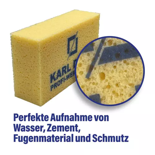 Alles im Eimer - Hydroset, mit Hydroschwamm zur perfekten Aufnahem von Wasser, Zement, Fugenmaterial und Schmutz.