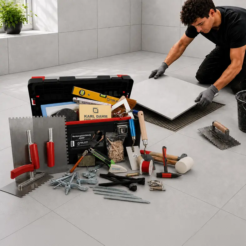 Apprentice's toolbox for the building site