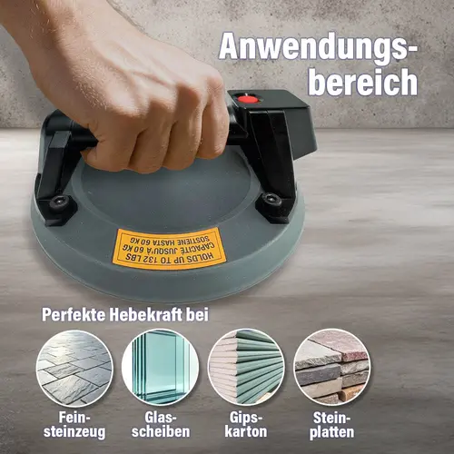 Mini ventouse &agrave; batterie E-Grip Plus avec une force de levage parfaite