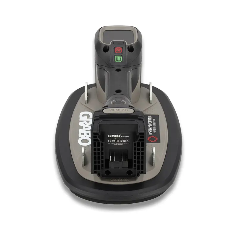 Additional image Front view of a GRABO cordless vacuum lifter with a Milwaukee battery mount and a brushless motor