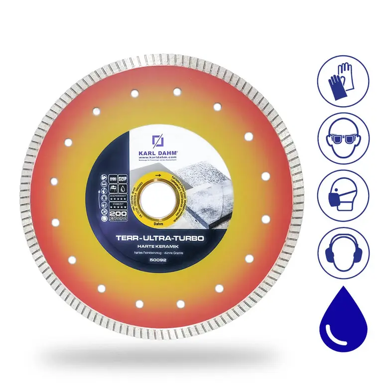 Wet-cutting disc for natural stone 