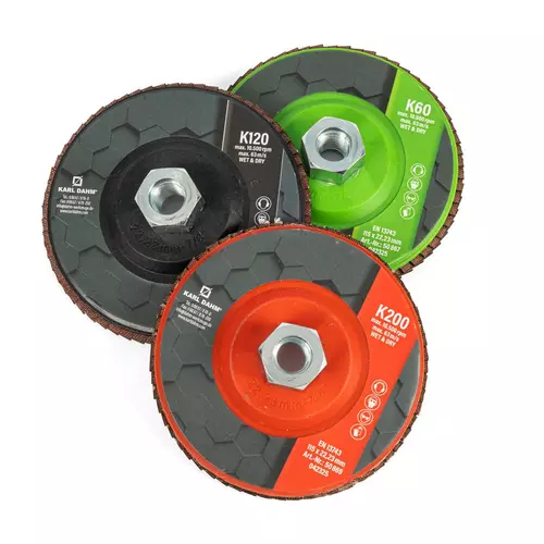 Additional image Fan-shaped disc for dry grinding K200, K120, K60 – front view