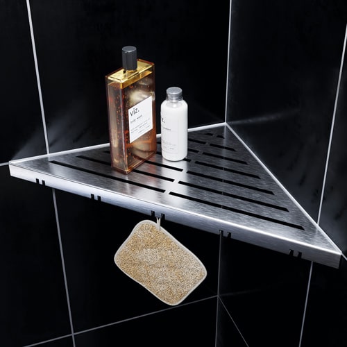 Etagère de bain Made in Italy COMPONENDO acier inox niche de douche Etagère de douche murale encastrable COULEUR VISON 30x30 